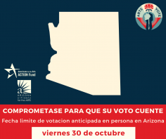 Arizona Early Voting - Navy - Spanish
