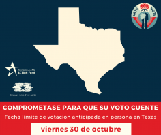 Texas Early Voting - Navy - Spanish