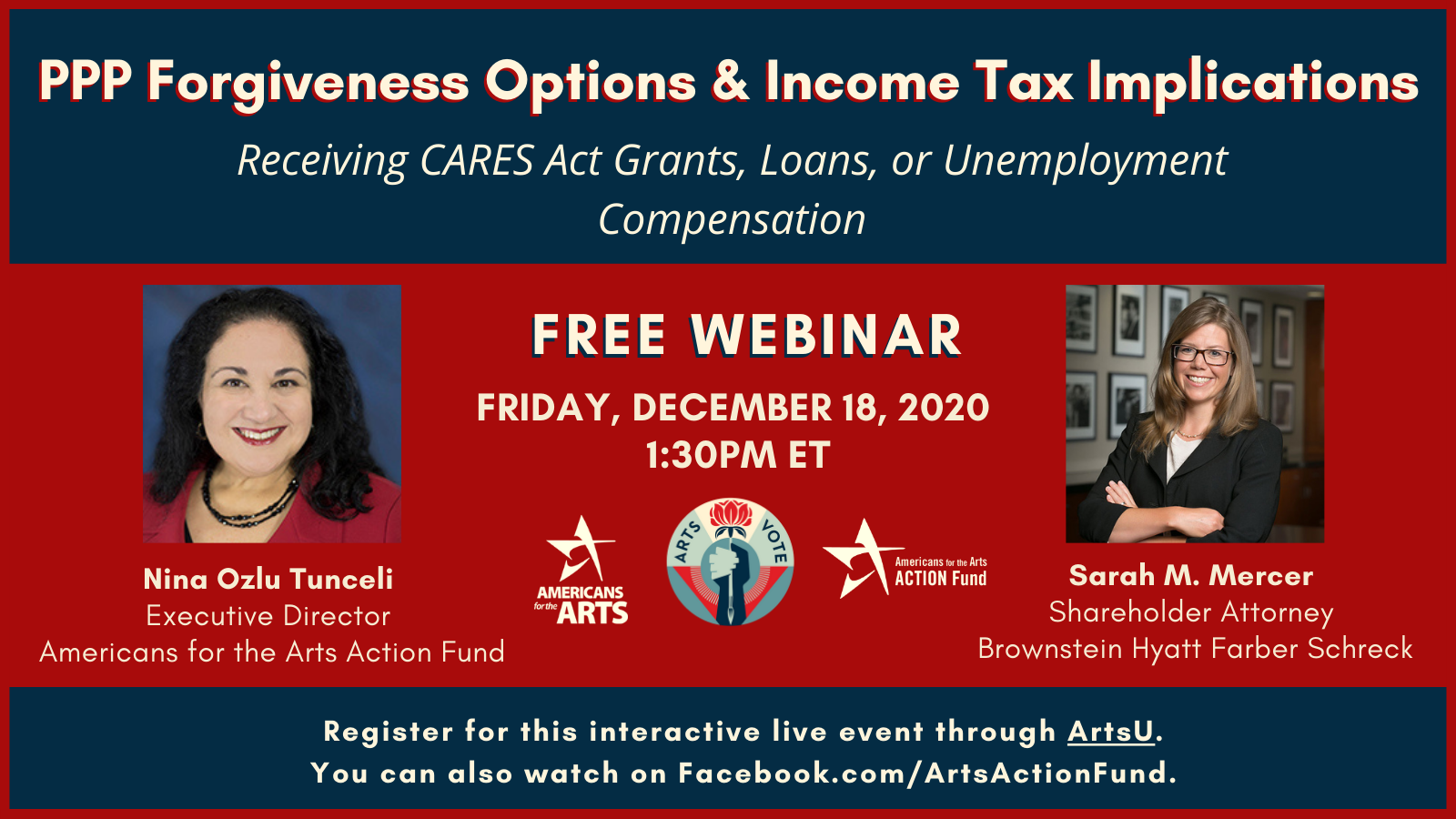 PPP Forgiveness and Tax Implication Webinar December 18, 2020 at 1:30pm ET