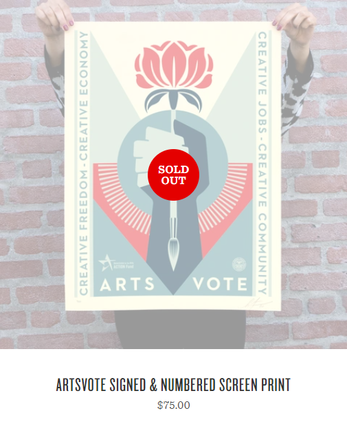 ArtsVote Poster SOLD OUT