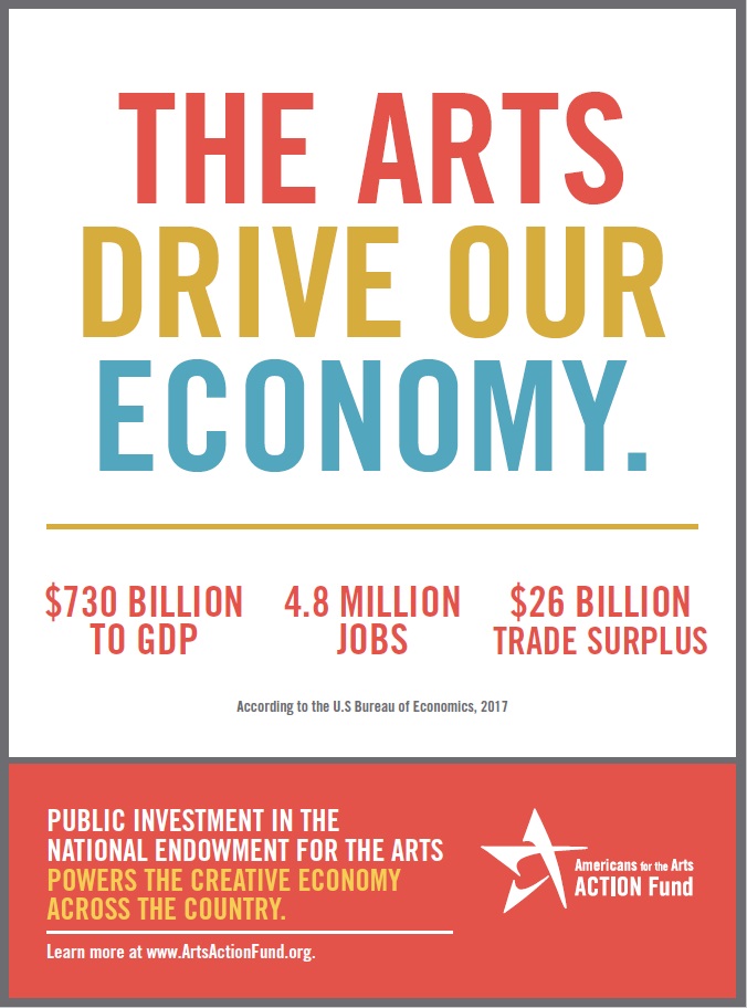 Photo of Ad - "The Arts Drive Our Economy."