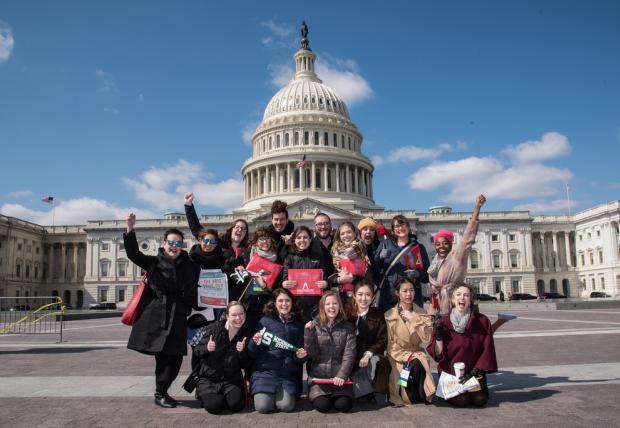 Photo of AAD Participants in front of the Capitol Building