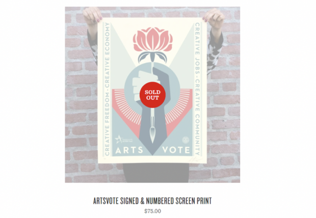 ArtsVote Limited Edition Poster SOLD OUT