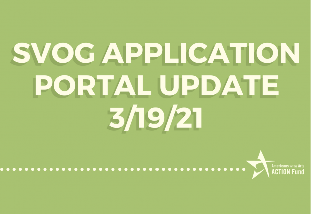 SVOG Application Portal Update 3/19/21